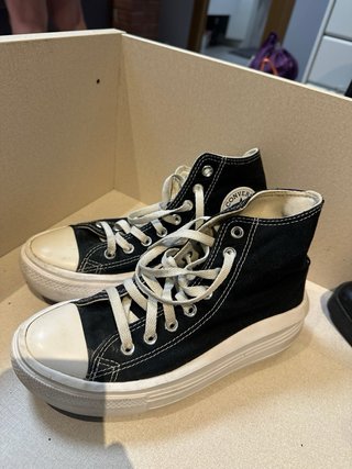 Converse plataforma negras