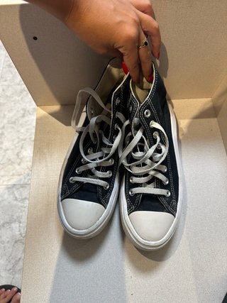 Converse plataforma negras