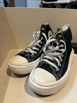 Converse plataforma negras