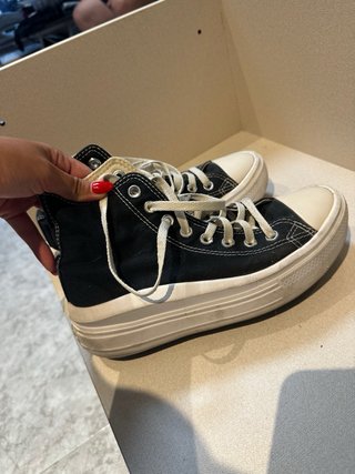 Converse plataforma negras