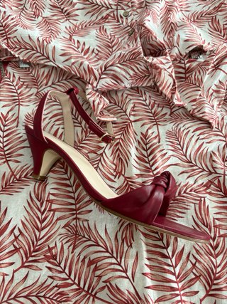 Sandalias Patsy Mariana Kitten Rojo Talla 41