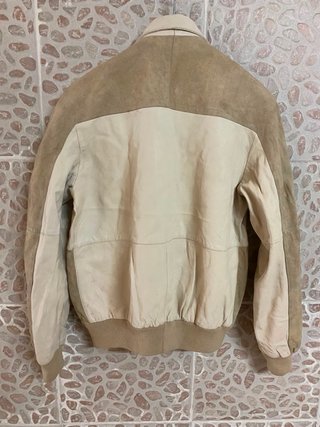 Giacca bomber in vera pelle leggera vintage