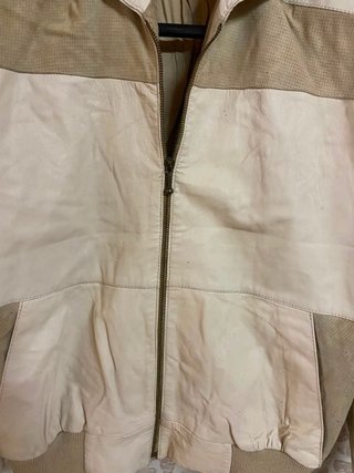 Giacca bomber in vera pelle leggera vintage
