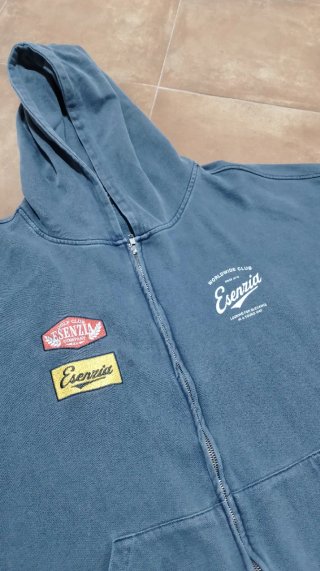 Sudadera con cremallera Esenzia azul