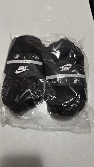 Meias Nike Brancas Tamanho 35 (3 Pares)