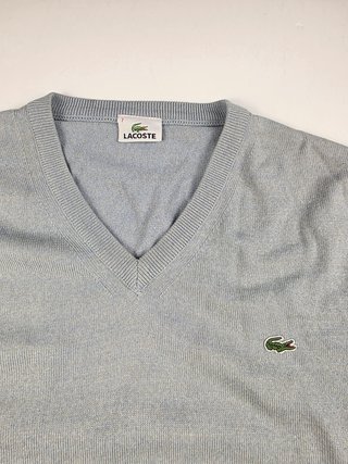 Vintage Lacoste Polo Sweater LongSleeve Celeste St