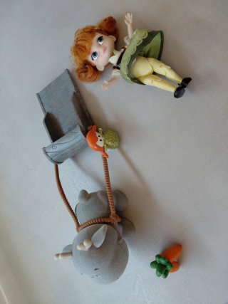 Muñecos Frozen Ana y Kristoff con reno