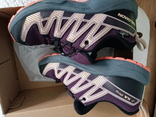 Zapatillas Salomon Moradas y Rosas