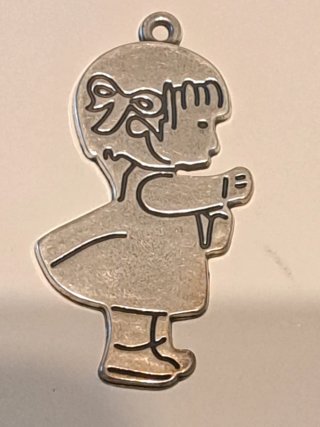 Lote 10 abalorios zamak angelitos plata