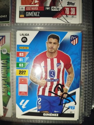 Cromos firmados Giménez