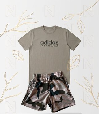 Conjunto Adidas Talla S Camuflaje