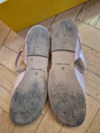 Sandalias niña doradas y rosas