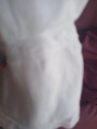 Camicia da notte bianca con pizzo