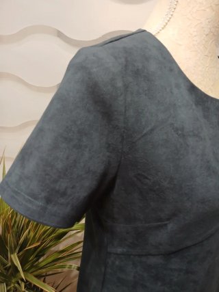 Vestido azul plomo "Smash"