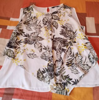 Blusa blanca  mujer