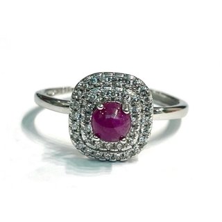 Anello Argento con Rubino Grezzo