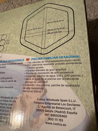 Piscina Hinchable Familiar Hexagonal Bestway