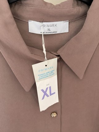 Camisa Primark Mujer Talla XL Color Caqui