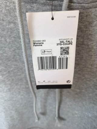 Casaco Nike Cinza Tamanho M