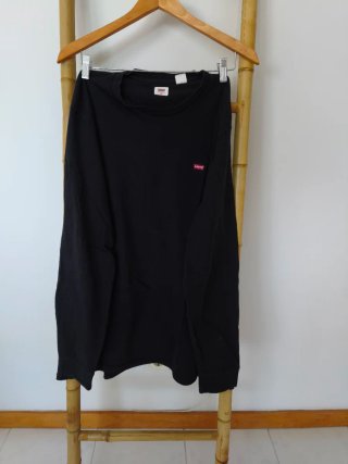 T-shirt Levi's manga comprida preta