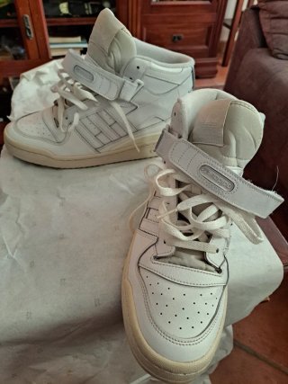 Adidas Forum High Beige/Blanco Talla 44