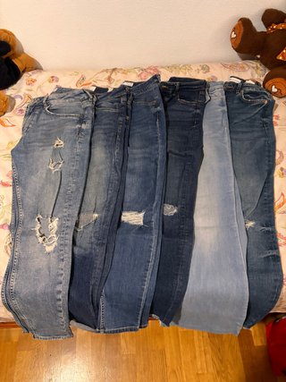 Lote 6 Pantalones Vaqueros Azules