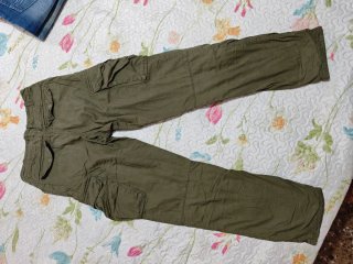 Pantalón cargo hombre verde oliva talla 16 años+