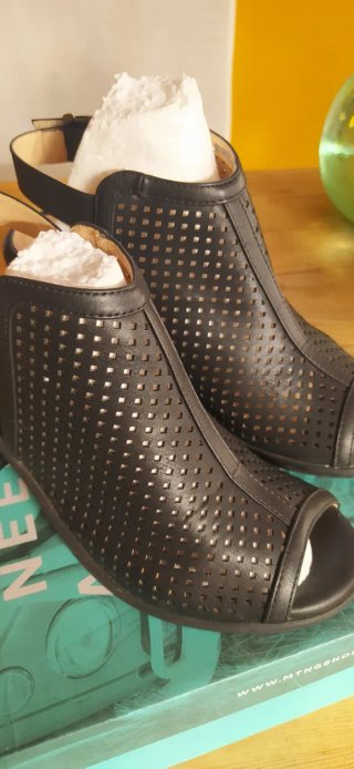 Sandalias Mustang Tacón Negro
