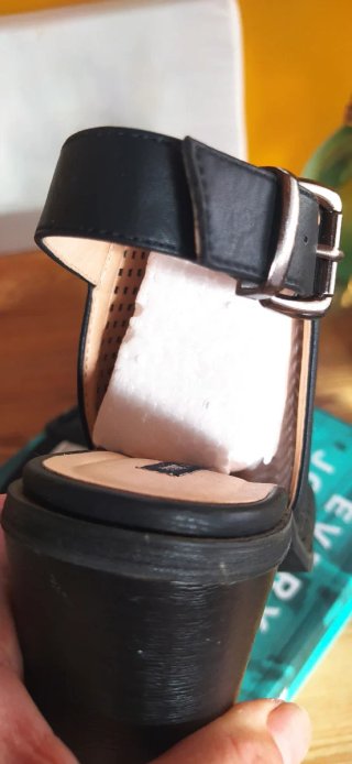 Sandalias Mustang Tacón Negro