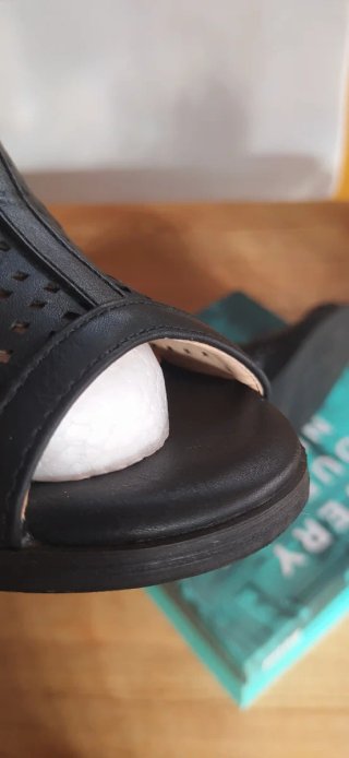Sandalias Mustang Tacón Negro