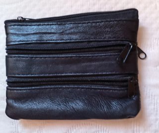 Monedero piel negro