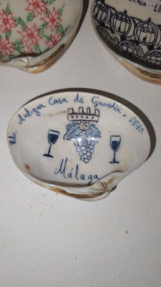 Lote 3 Conchas Pintadas a Mano Málaga