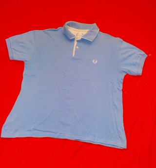 Polo Fred Perry Celeste Talla XL