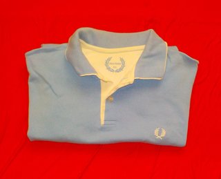 Polo Fred Perry Celeste Talla XL