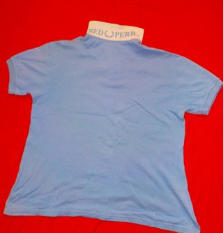 Polo Fred Perry Celeste Talla XL