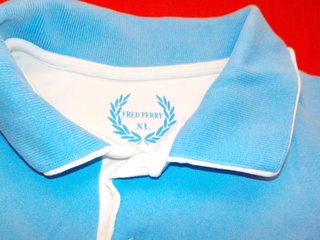 Polo Fred Perry Celeste Talla XL