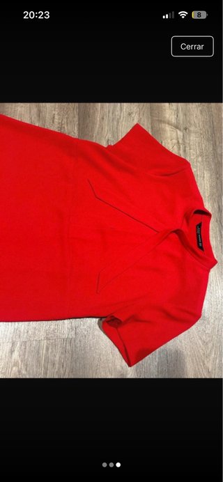 Vestido rojo mini Zara