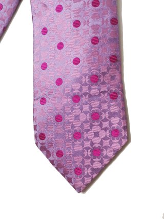 Kenzo Homme / Corbata 100% seda jacquard rosa