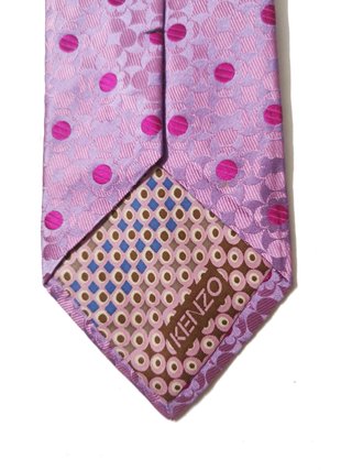 Kenzo Homme / Corbata 100% seda jacquard rosa