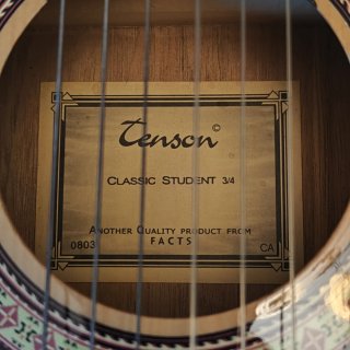 Guitarra Clásica Tenson 3/4 con Funda