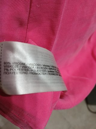 Vestido fucsia viscosa Mango