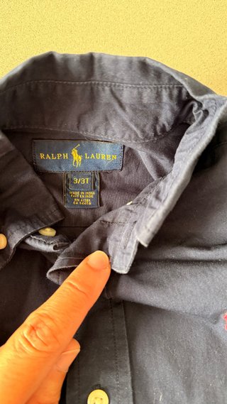 Camisa Polo Ralph Lauren Azul Marino Talla 3