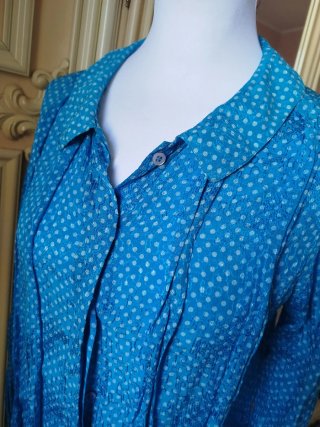 Camicia Chanel Blu Pois Tg. M