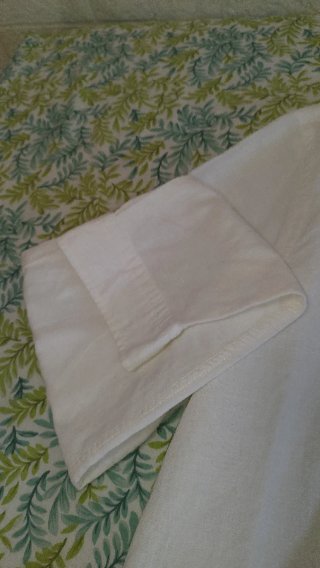 Camisa blanca Zara cuello mao manga corta