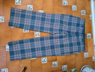 Pantalón Nike Golf Cuadros Azul Gris