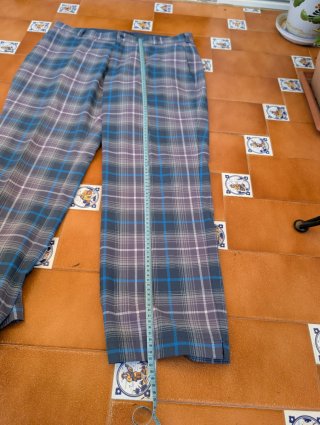 Pantalón Nike Golf Cuadros Azul Gris