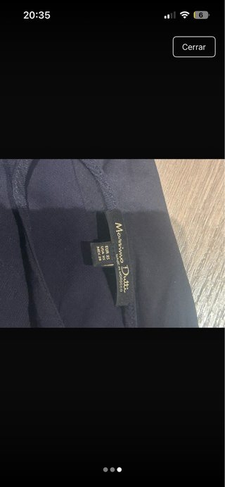 Top azul Massimo Dutti