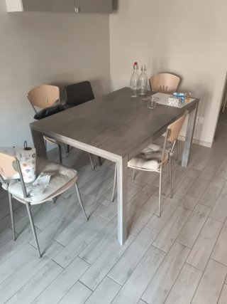 Tavolo sala da pranzo moderno 130×85 cm