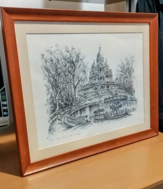 Disegno b/n dell'artista francese J. Chardon