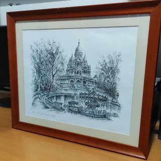 Disegno b/n dell'artista francese J. Chardon